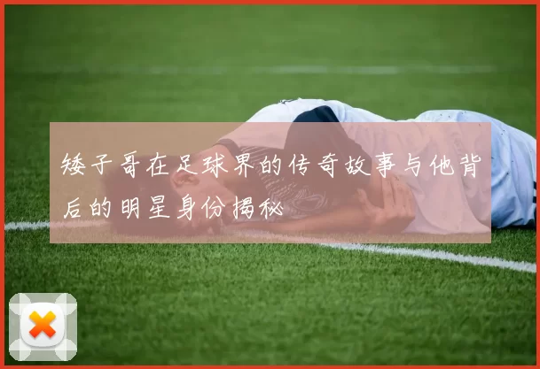 矮子哥在足球界的传奇故事与他背后的明星身份揭秘