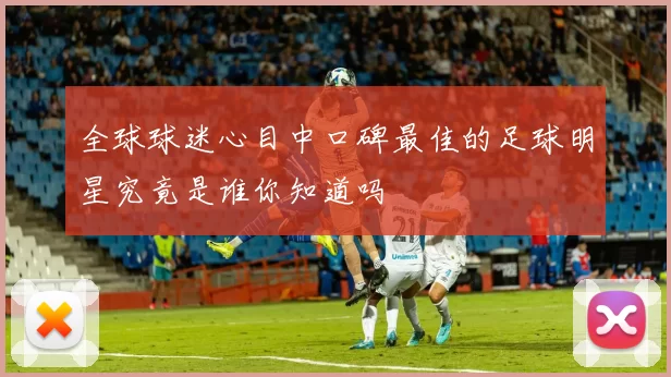全球球迷心目中口碑最佳的足球明星究竟是谁你知道吗
