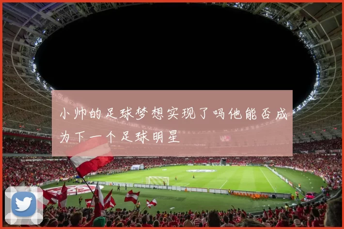 小帅的足球梦想实现了吗他能否成为下一个足球明星
